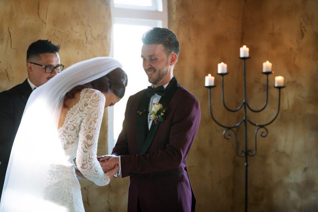 wedding ceremony at a wedding venue in a chapel in the hunter valley