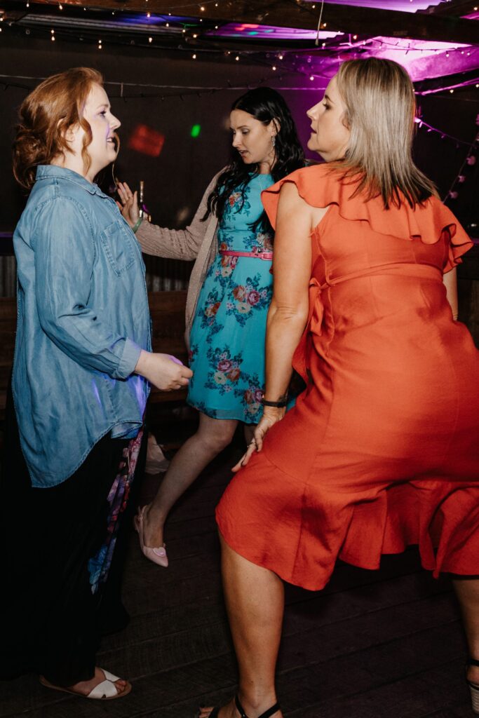 dance floor moves at a wedding, broke, nsw