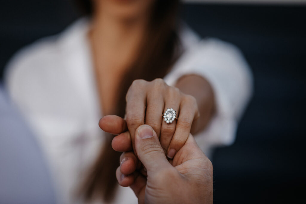 engagement ring Brighton beach
