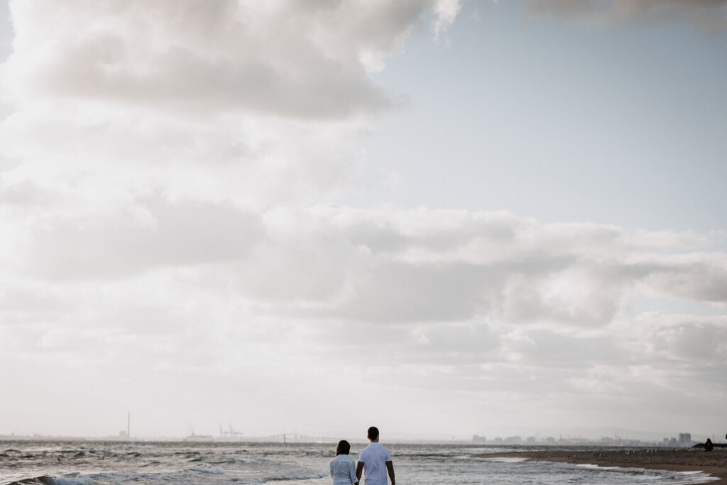 the sky at Brighton beach