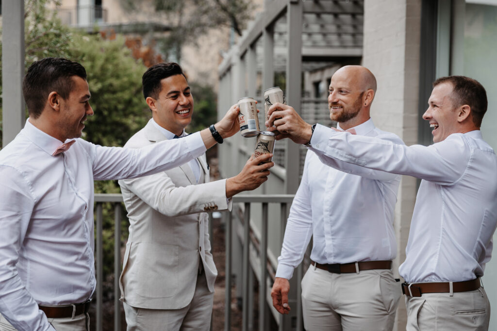 groomsmen at a hunter valley wedding