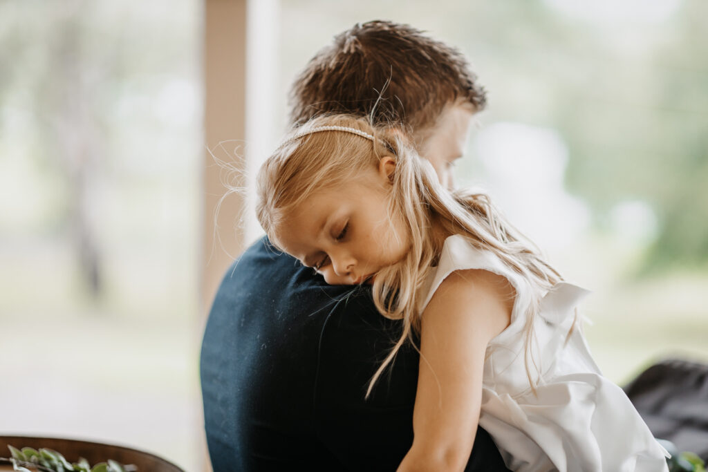 end of the afternoon at a wedding