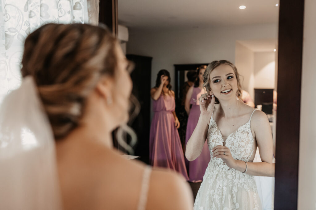 Bride getting ready in Wagga Wagga