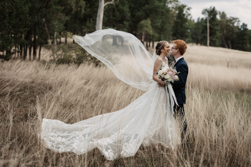 Mr and Mrs on a location shoot Wagga Wagga