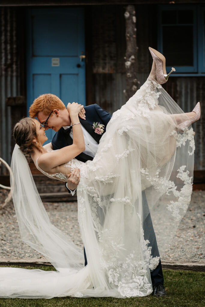 Husband and wife on a location shoot Wagga Wagga