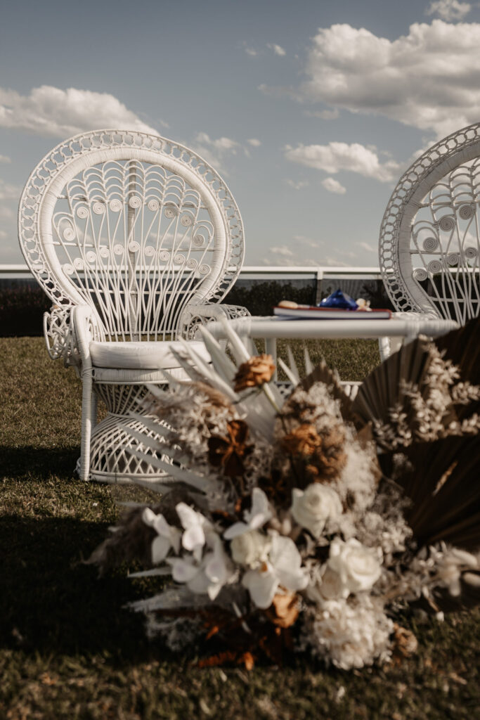 wedding chairs Newcastle beach