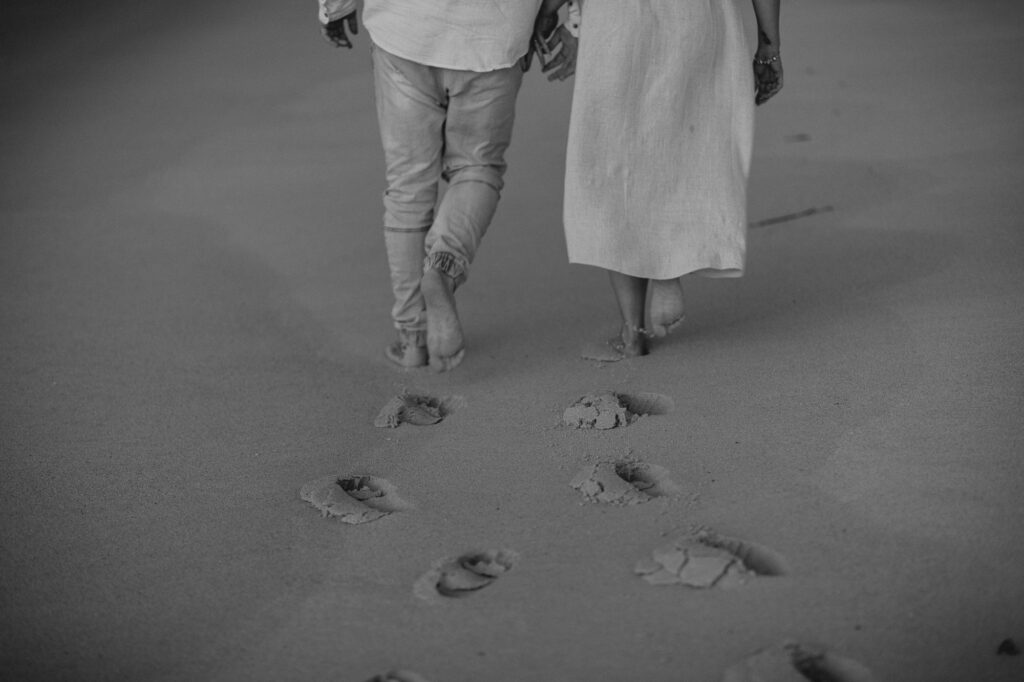 Sun rise engagement session Fingal bay