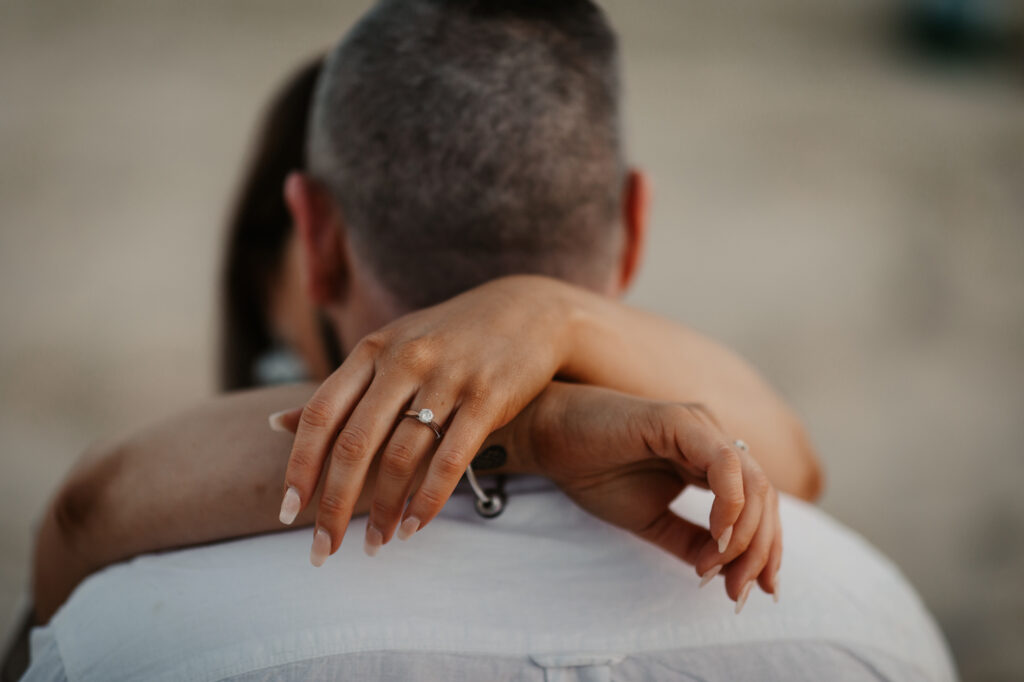 Sun rise engagement session Fingal bay