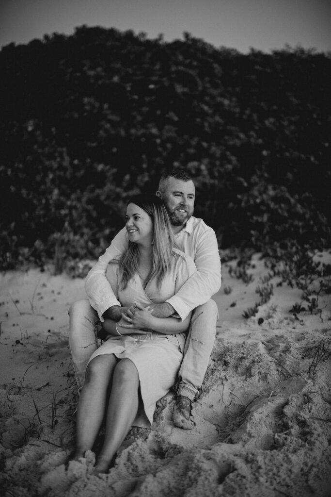 Sun rise engagement session Fingal bay