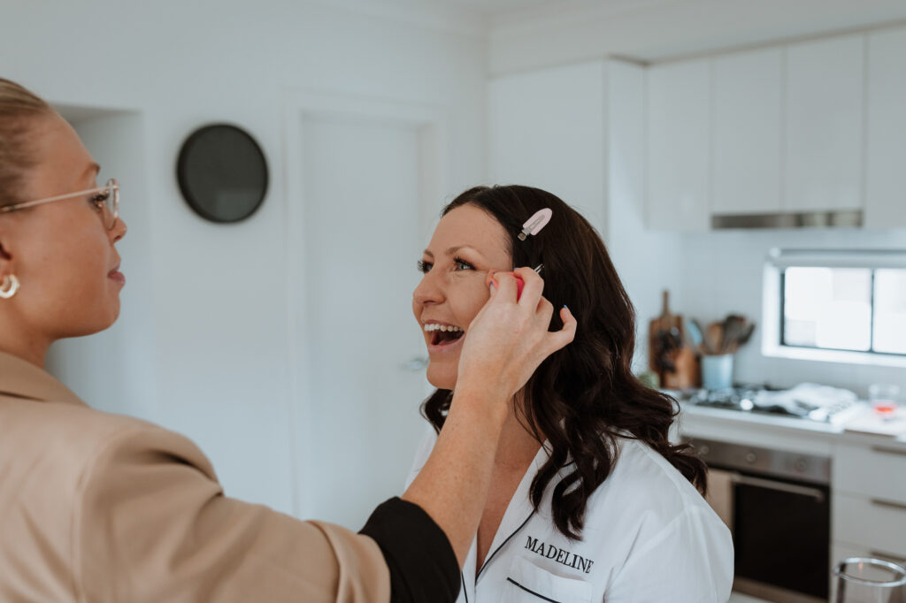 Bridesmaid getting ready Melbourne