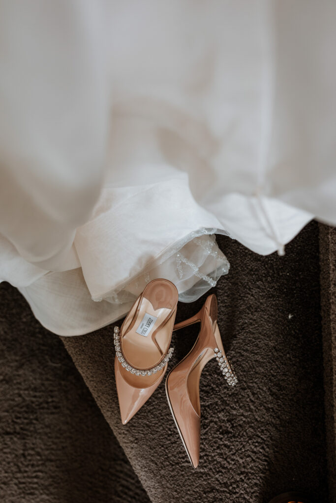 Brides Dress and Shoes
