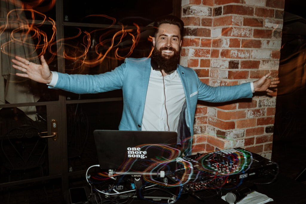 Dj spinning tunes at Coombes