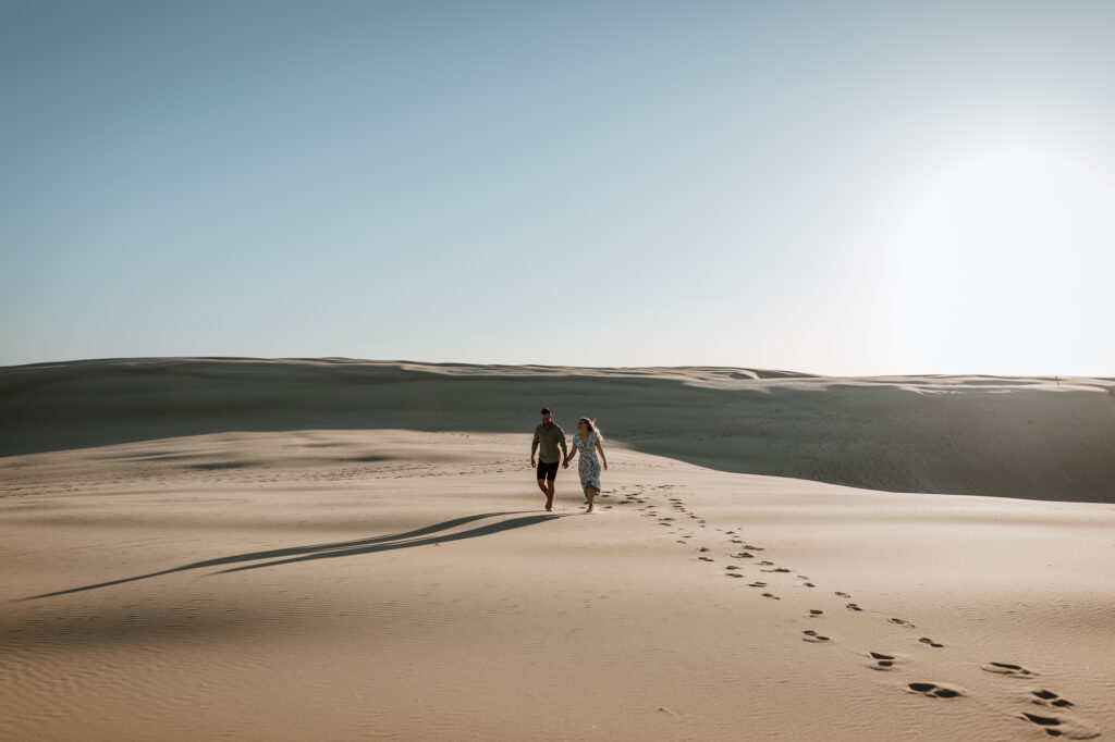 Engagement Session on the sand dunes