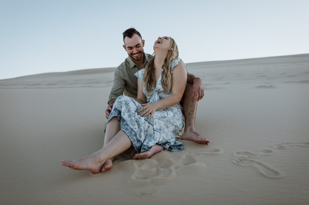 Engagement Session on the sand dunes
