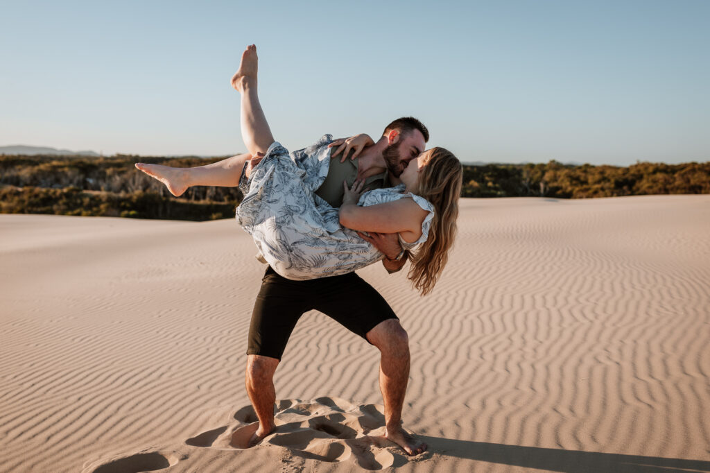 Engagement Session on the sand dunes