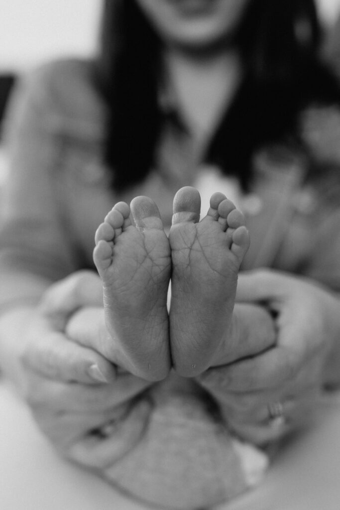 new born baby's feet