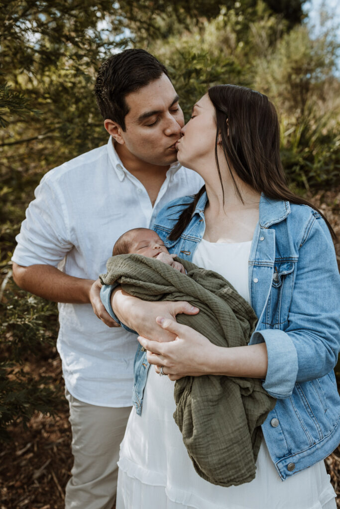 mum and dad with new born baby