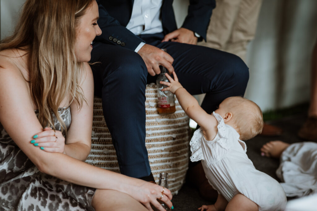 reception at home in the garden in Port Macquarie