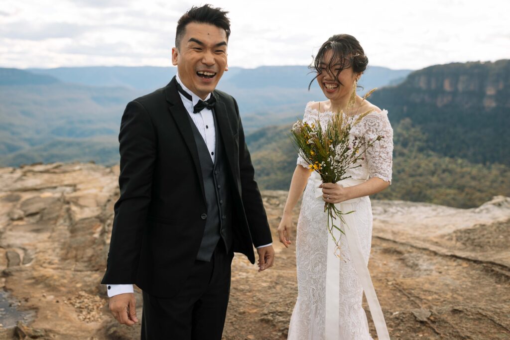 Engagement Session at the top of the blue mountains