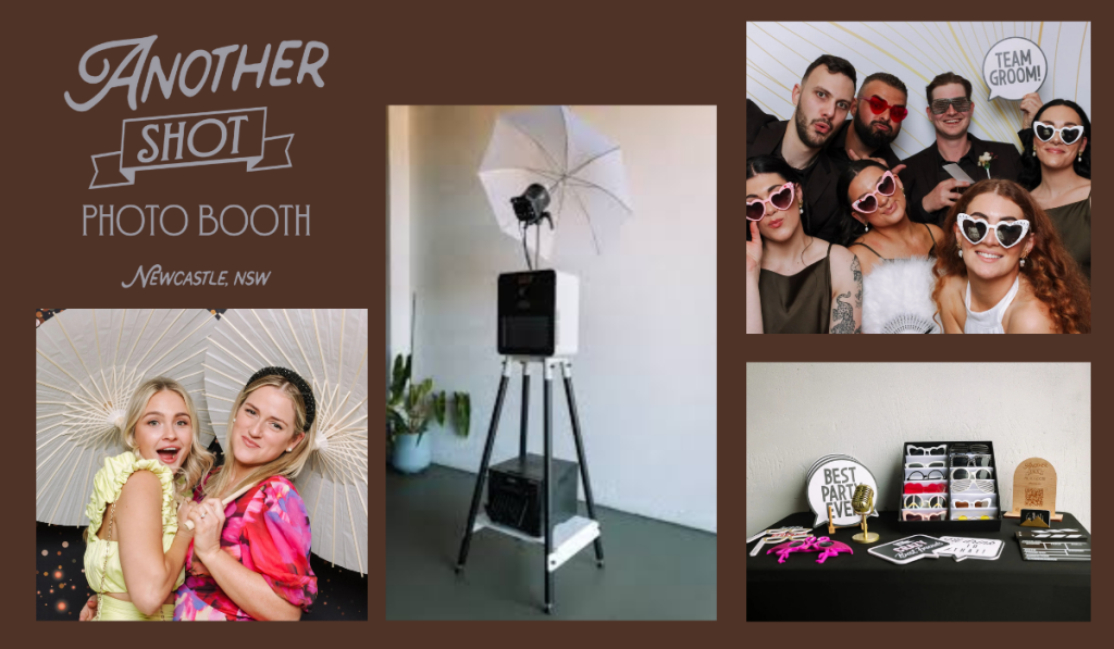 Another Shot Photo Booth is based in Newcastle, servicing Hunter Valley weddings, Sydney corporate events, the Central Coast and beyond. We are a premium open-air, retro photo booth ready to help create memories for you and your guests.